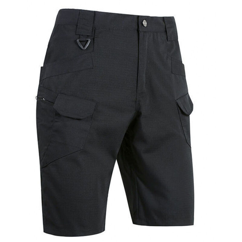 

1x7 pantalones cortos tacticos, pantalones tacticos urbanos, monos Pantalones cortos,Pantalones cortos negro, S