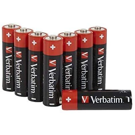 1x8 Verbatim Alkaline Batterie Mignon AA LR6              49503