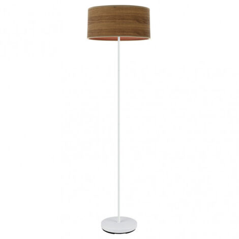 1xe27 blanc/bois foncé 165x40x40 cm jerte 1xe27 floor stand