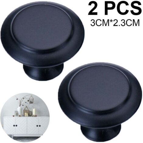 2/10Pcs Boutons D'Armoire, Boutons De Tiroir, Poignée En Alliage De Zinc Mat, Boutons De Commode, Poignées De Tiroir, Boutons De Porte, Boutons Pour Tiroirs De Commode