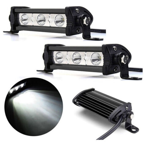 Комплект от 2 бр. 11 См Мощни LED бара с насочена Spot светлина 9W 3 LED 12V 24V За Мотор, АТВ, Джип, 4х4, Offroad, Ками