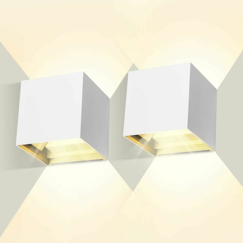 Image of 2 12W Adjustable Wall Lights, Modern&hellip;