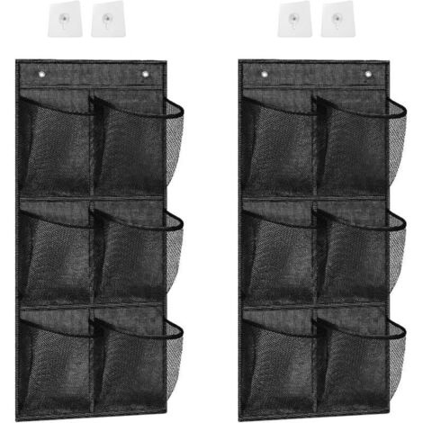 2+2 pcs Sur La Porte Organisateur De Chaussures,Organisateur Sur La Porte Pour Chaussures,Organisateur Suspendu Multifonctionnel