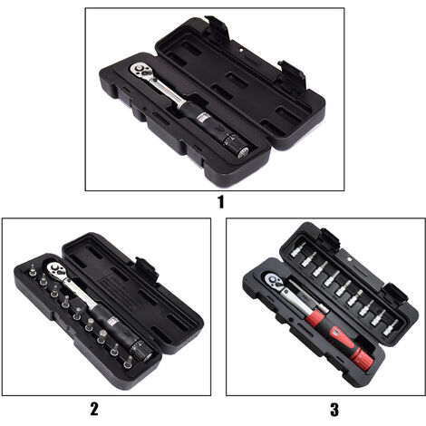 1/4 "Dr 2-14Nm Fahrrad Drehmomentschlussel Set Fahrradreparaturwerkzeug Kit