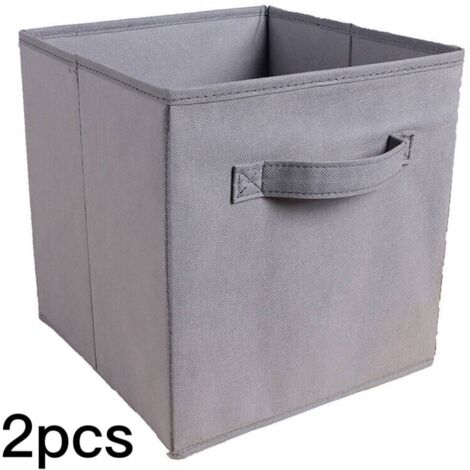 2/4/6/8/10 Cajón de cajas de cubos de almacenamiento DIY para juguetes/libros/organizador de ropa plegable