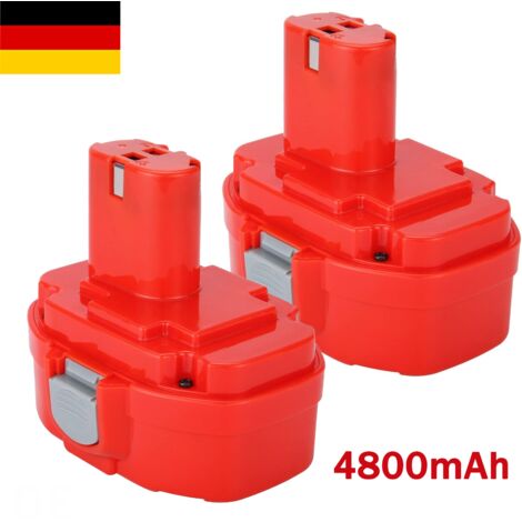 2 × 4.8Ah 1822 Ersatzbatterie für Makita Batterie 18V NI-Mh PA18 1822 1833 1834 1835 1835F 192827-3 1928273 192829-9 193102-0 193159-1 193 784-8 194105-7 194107-3 194158-6 für 18V