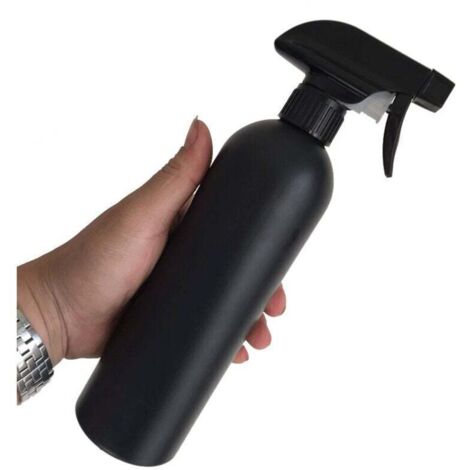 2 × 500 ml Bouteille de pulvérisation en plastique noir vide pour salle de lavage de voiture Pulvérisateur d'eau Pulvérisateur d'eau Bouteille de pulvérisation rechargeable