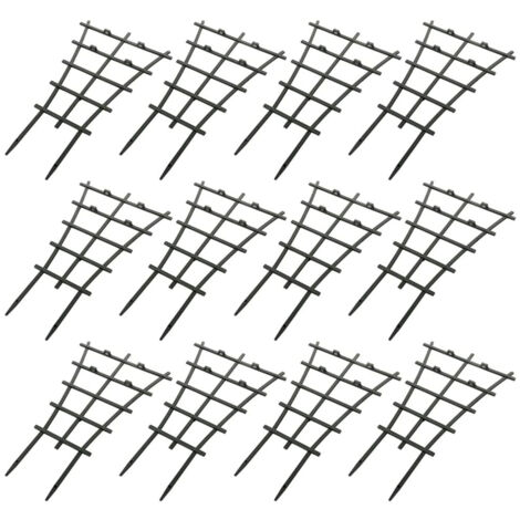 2/6/12 pièces Treillis grimpant pour jardin, à monter soi-même, en plastique, pour plantes grimpantes en pot