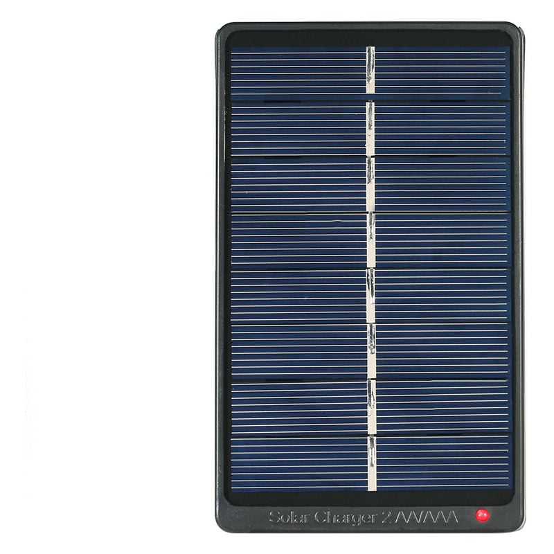 2 AA/AAA Chargeur de piles rechargeables Chargeur solaire 1W 4V Panneau solaire pour le chargement de la batterie