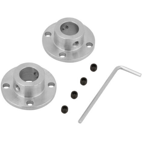 2 accouplements à bride rigide M4 pour arbre moteur, connecteur de coupleur, diamètre intérieur 12 mm, diamètre extérieur 18 mm