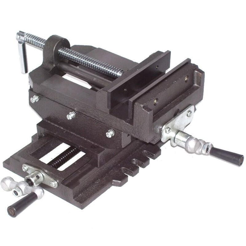 Image of Apex - 2-Achsen Maschinenschraubstock 150 mm 6' Schraubstock Kreuztisch 55524