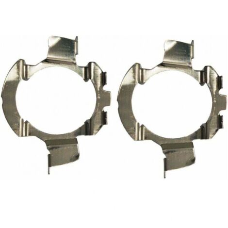 2 adaptadores de bombillas LED H7 de metal para Quasquai/Polo 6r/Polo 9r/Jetta Sport (MK6)/Opel Astra J (K05)