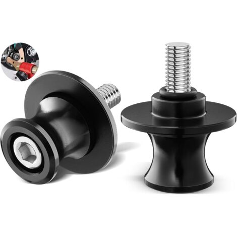 2 adaptadores de DIABOLO para moto, adaptadores de basculante para caballete de moto. Rosca M10
