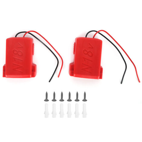 2 Adaptateurs de Batterie et Station d'Alimentation pour Outils Milwaukee M18 18V