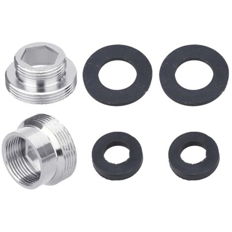 2 adaptateurs pour tuyau d'arrosage 22 mm vers 16 mm, adaptateur pour robinet, raccord pour aérateur de robinet