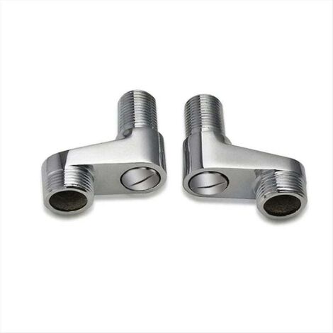 2 adattatori per rubinetto vasca con braccio girevole regolabile, tubi da 3/4" e 1/2", rubinetto doccia a griffe, accessori per rubinetto da bagno in ottone massiccio