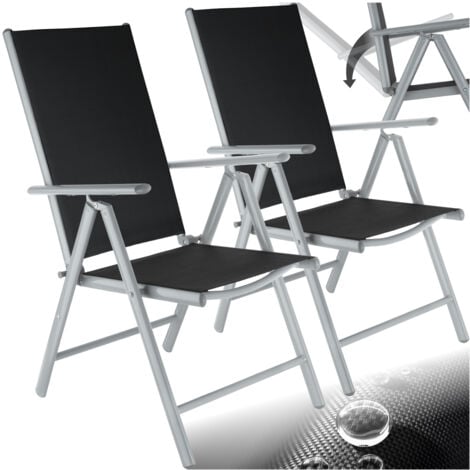 2 aluminium garden chairs - reclining garden chairs, garden recliners, outdoor chairs