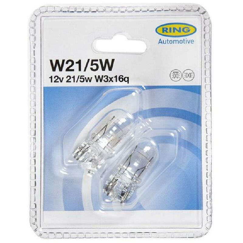 2 Ampoules 12V W21 5W W3x16q
