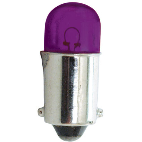 2 Ampoules BA9S 12V 4W - Eclairage Violet