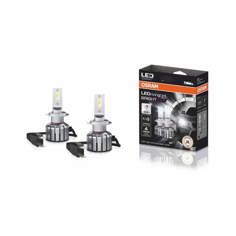 Osram - 2 ampoules feu auto LEDriving hl led - Bright H7/H18