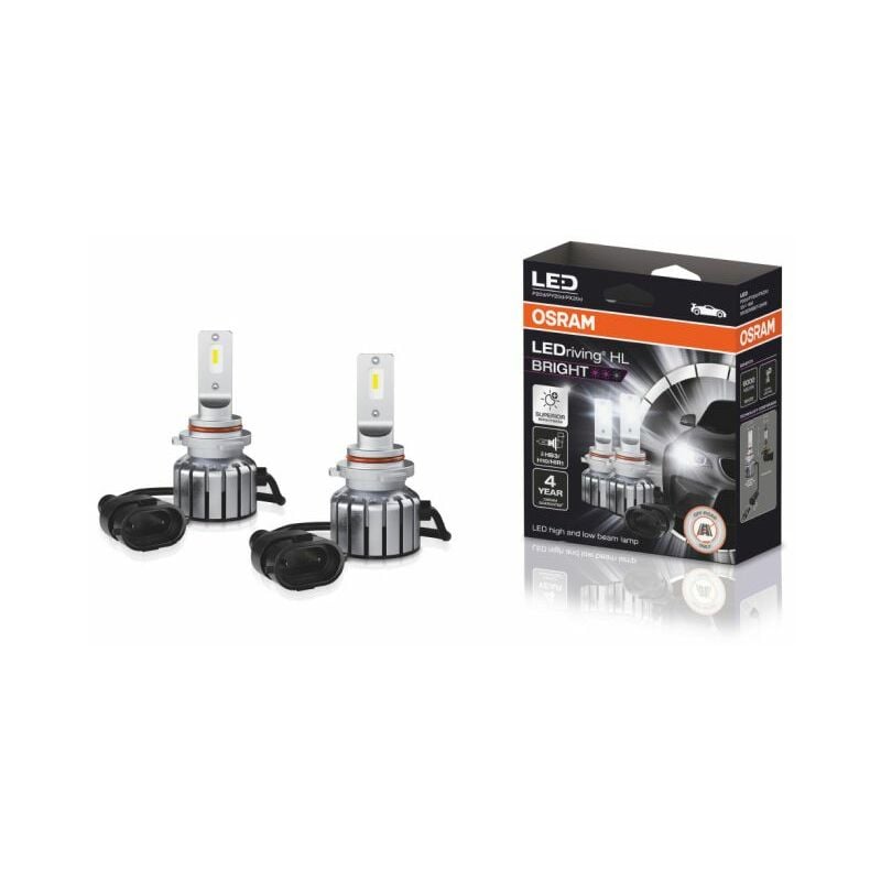 Osram - 2 ampoules feu auto LEDriving hl led - Bright HB3/H10/HIR1