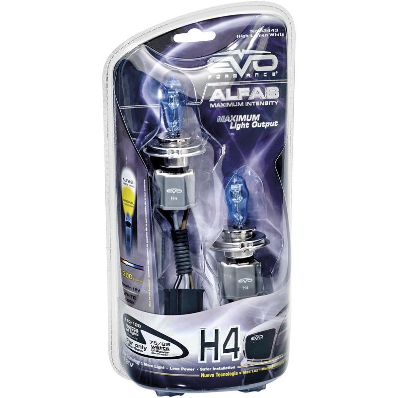 2 Ampoules H4 Alfas Maximum Intensity 4300K 7585W 110-120W