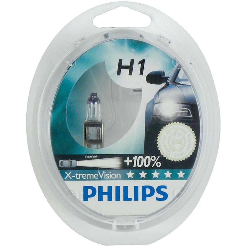 Philips - 2 Ampoules H1 X-treme vision 55W 12V