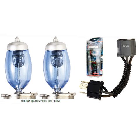 2 Ampoules Helium Quartz - HB3 12V 100W 5500K - P20D