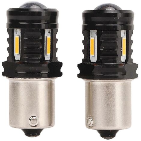 2 ampoules LED 120W 1500LM BA15S 1156 super brillantes 12‑24V universelles, ampoules de signal de recul pour voiture, feux de marche arrière