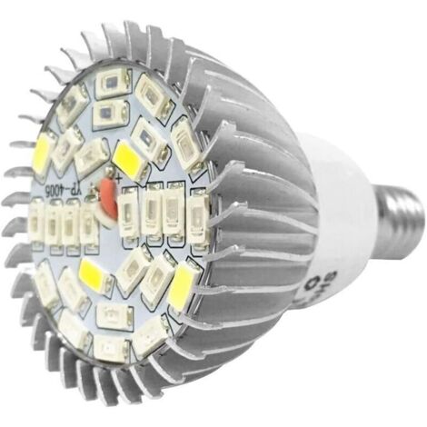 2 ampoules LED 28W à spectre complet pour la croissance des plantes et des fleurs, 110V (Culot : E14)