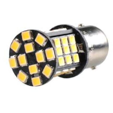 2 AMPOULES LED BA15S 48XSMD2835 BLANC 12V