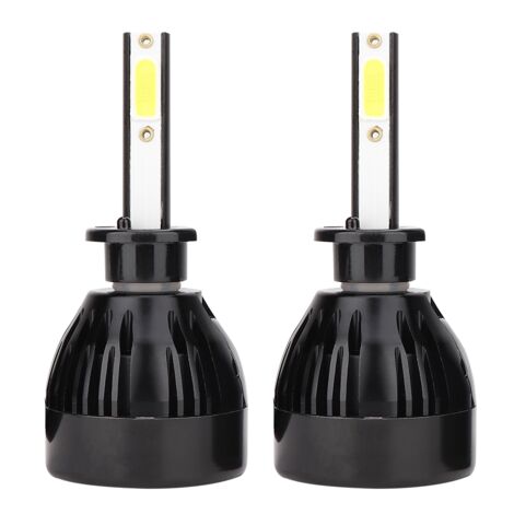 2 ampoules LED blanches 80 W 6000 K G20 H1 pour phares de voiture avec driver intégré - AquaForge