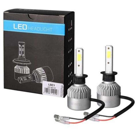 2 Ampoules LED H1 80W 9A 32V 10000Lm 6500K