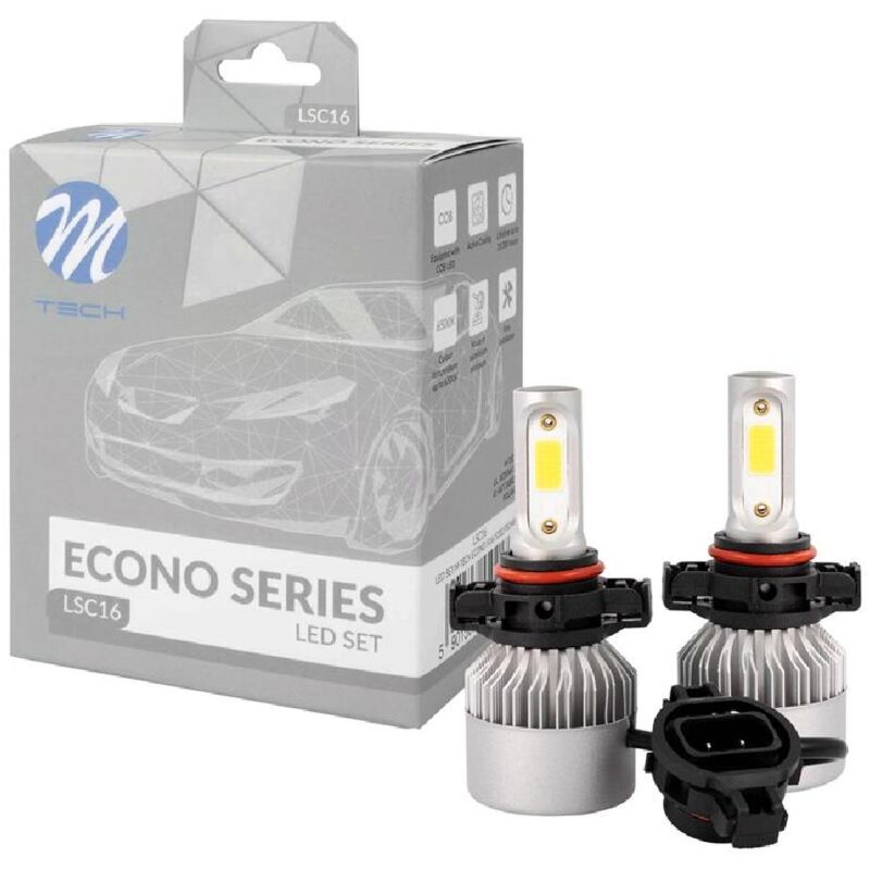 Avimac - 2 Ampoules Led H16 80W 9A 32V 10000lm 6500K PS24W