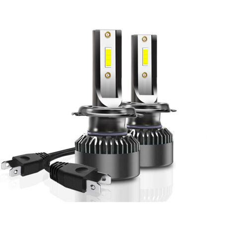 2 ampoules LED H4 H7 CSP Canbus 30000LM pour phares de voiture, compatibles avec H1 H8 H11 9005 HB3 9006 HB4, blanc turbo - AquaForge