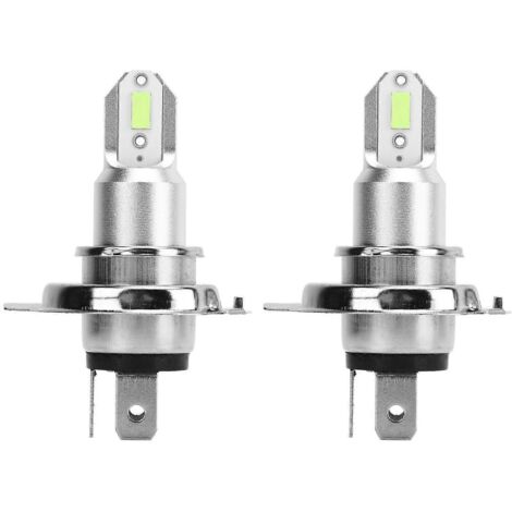 2 ampoules LED H4 moto 2600LM 110W, phares avant ultra-lumineux, éclairage stable et puissant pour voiture, SUV, moto.