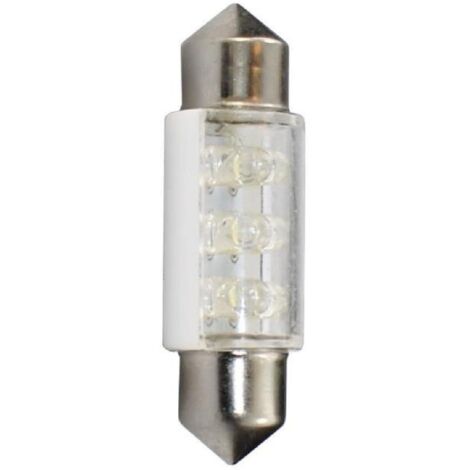 2 Ampoules LED Navette C5W 12 V 0.48W 36mm Blanc