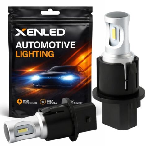 2 Ampoules LED PH16W - 1600Lms - LED 1860 - Couleur Blanche 12V - Lampe de signalisation voiture