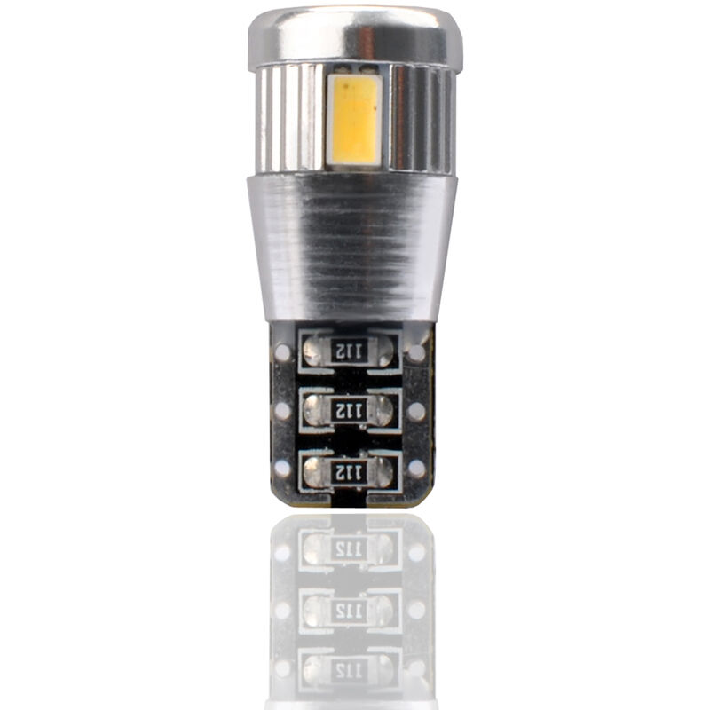 2 ampoules LED T10 W5W 3W 12V canbus blanc