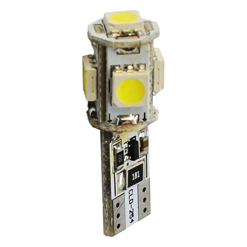 2 ampoules led T10 W5W 5 led 5050SMD canbus blanc