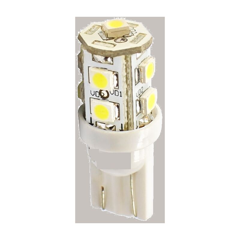 2 ampoules led T10 W5W 9 leds SMD3528 12V blanc