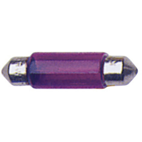 2 Ampoules Navettes - 12V10W - T11x35 - Violette - C5W - 35mm