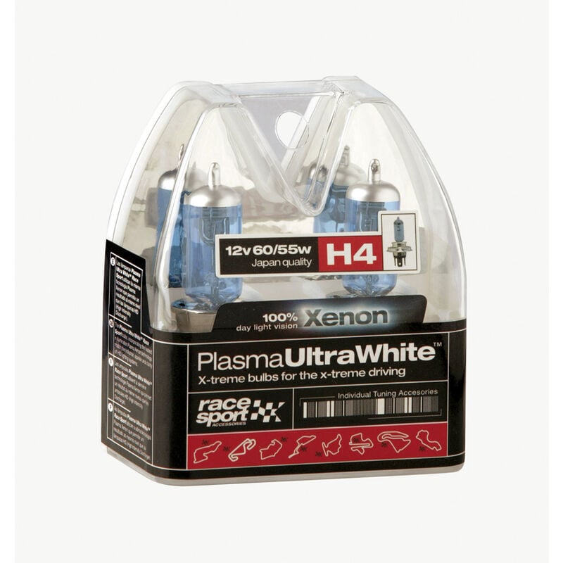 Boite d'ampoules H4 plasma ultra white 2 pièces
