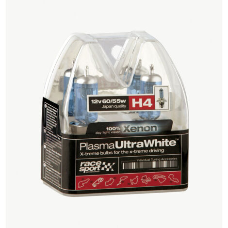 2 Ampoules Plasma Ultra White - H4 12V 60-65W 4100K - P43T