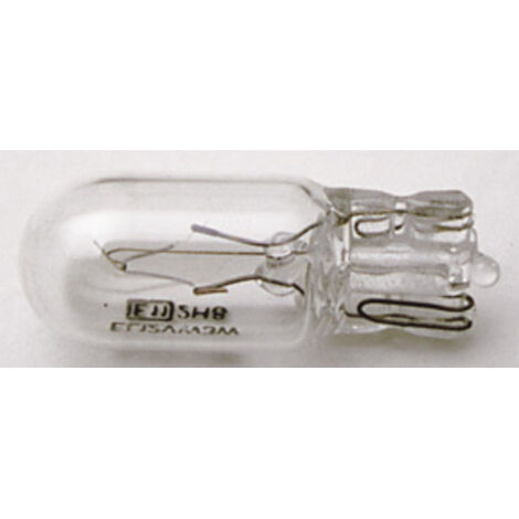 2 Ampoules T10 - 12V 3W 2800K - Wedgebase - W2.1x9.5D - Blanc
