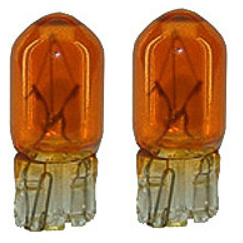 Adnauto - 2 Ampoules T10 - 12V - 5W - Wedgebase - W2.1w9.5D - Orange - Orange