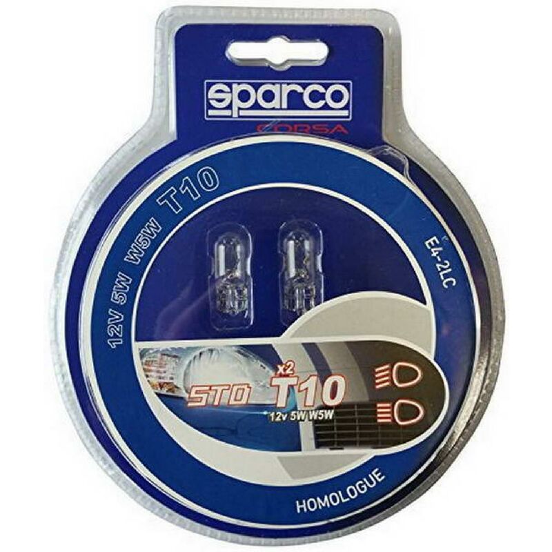 Sparco - 2 ampoules T10 12v W5W