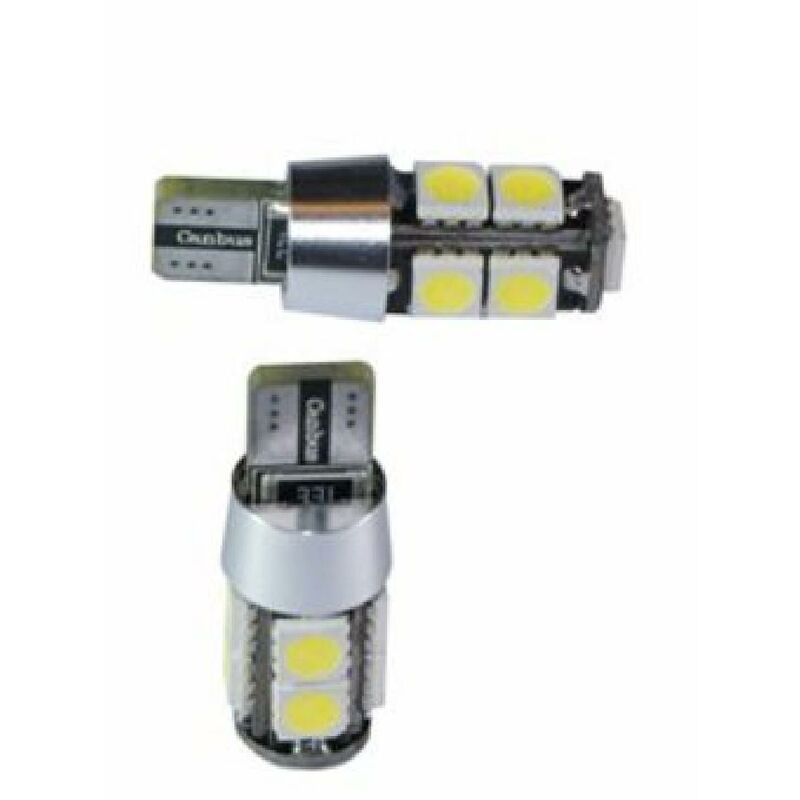Adnauto - 2 Ampoules T10 Blanche canbus 9 smd - Blanc