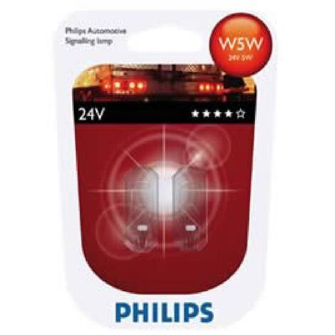2 ampoules T10 W5W 24V