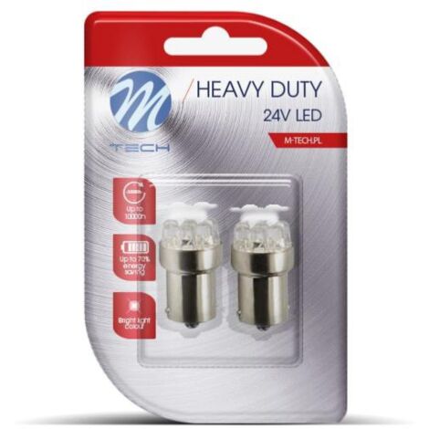 2 Ampoules TYPE GRAISSEUR R5W A LED BLANCHE Culot BA15S 24 VOLTS